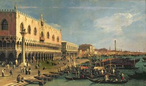 Palazzo Ducale y la Riva degli Schiavoni, Venecia de Giovanni Antonio Canal